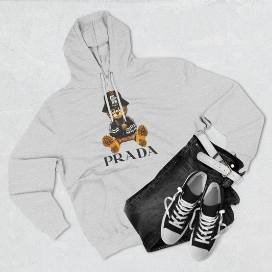 Three-Panel Fleece Hoodie