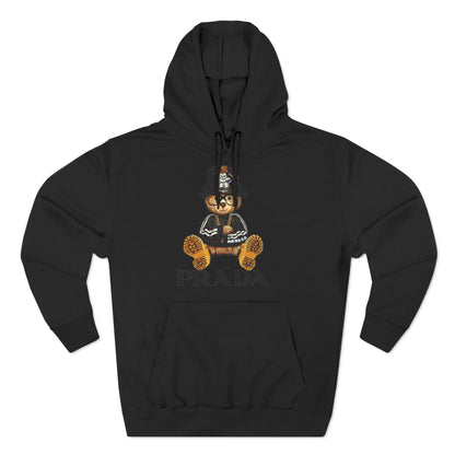 Three-Panel Fleece Hoodie